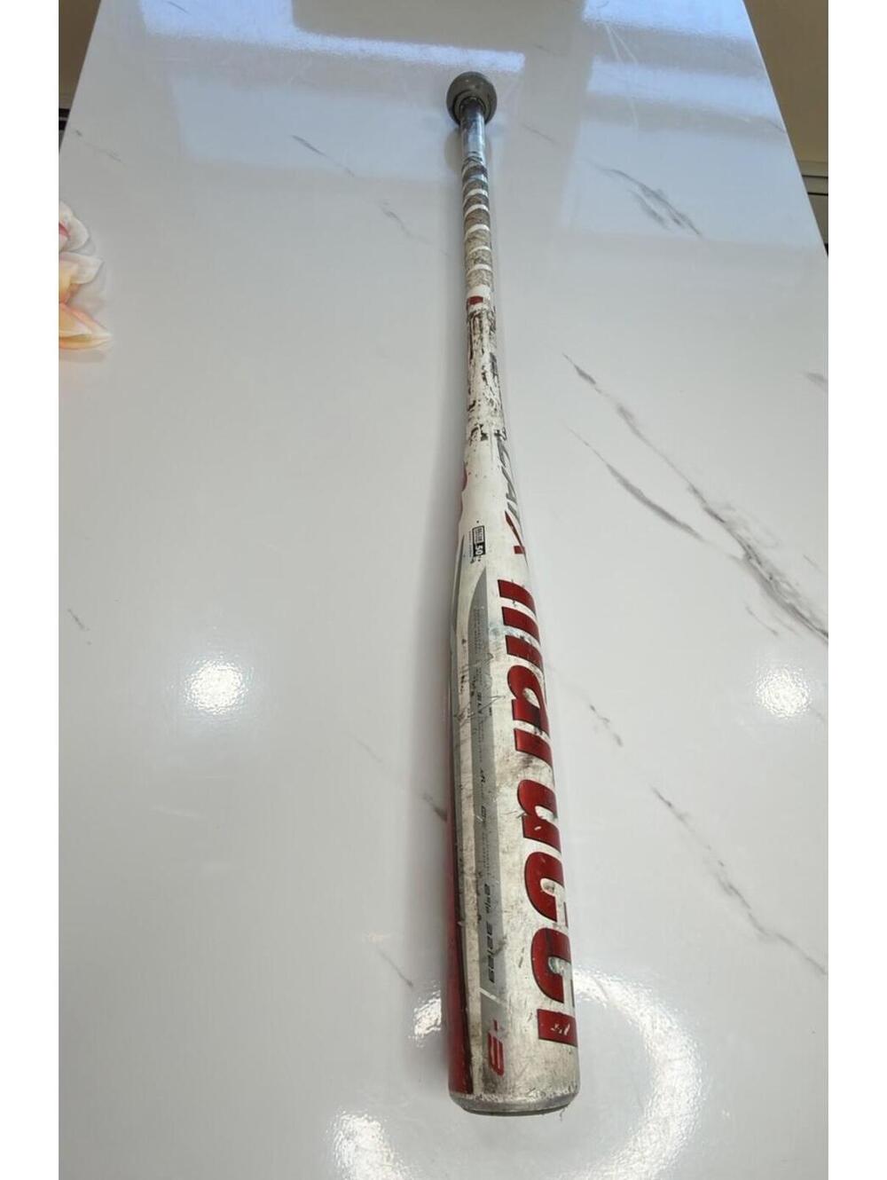 Marucci CatX USSSA Baseball Bat White /Red  Aluminum Alloy (used)